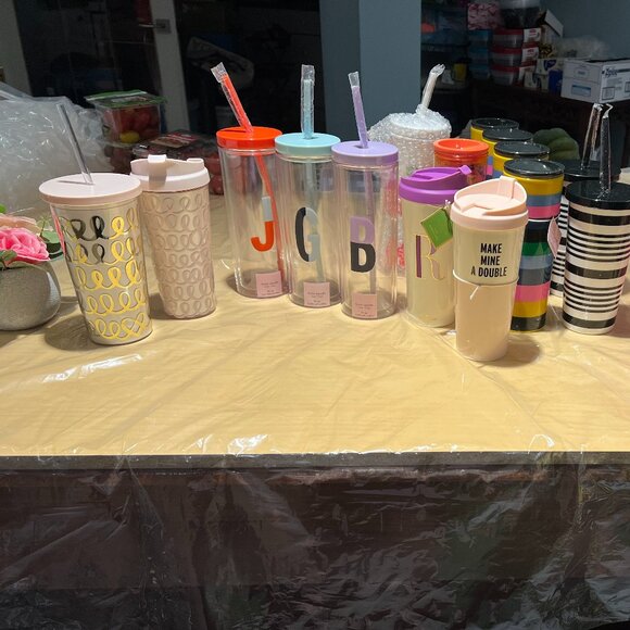 kate spade tumbler cup cups variety all new with tags! - Picture 1 of 5